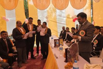 Lakhimpur - Lakhimpur Kheri News: सिविल बार एसोसिएशन की नई कार्यकारिणी ने ली शपथ